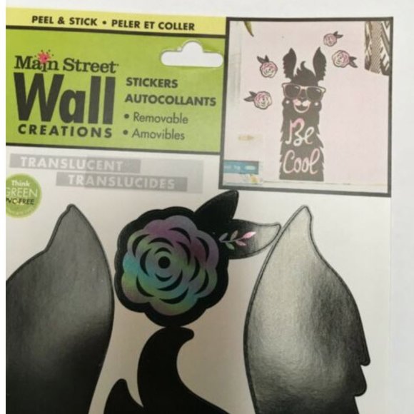 *3/$15* "Be Cool" Llama Wall Art Decals/Stickers - Picture 3 of 3